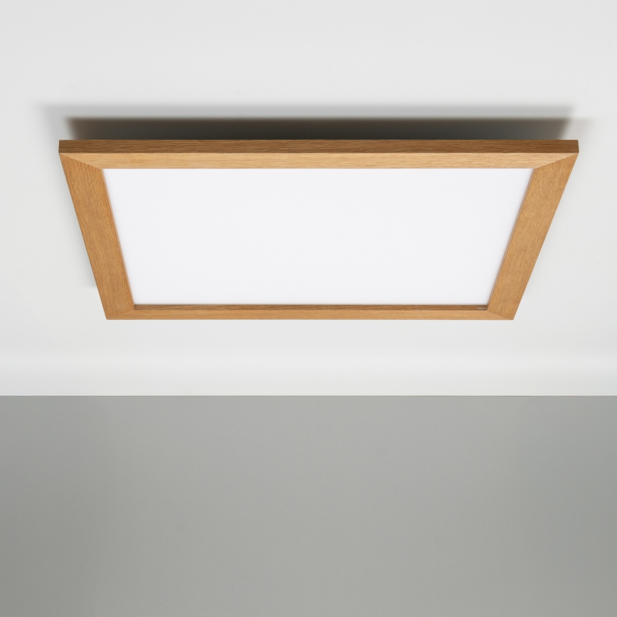 Eglo - LED Hämardatav pinnale kinnitatav valguspaneel SALOBRENA-CL WOOD LED/31W/230V 2700-6500K 64x64 cm pruun