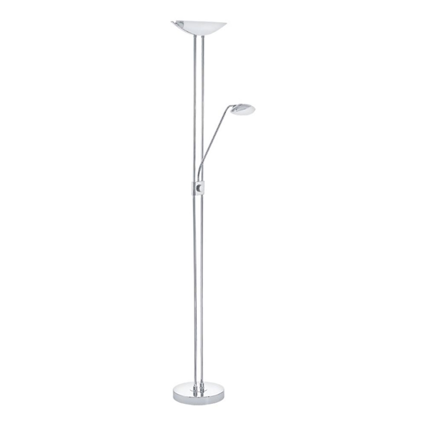 Eglo - LED Hämardatav põrandalamp LED/20W + LED/2,5W läikiv kroom