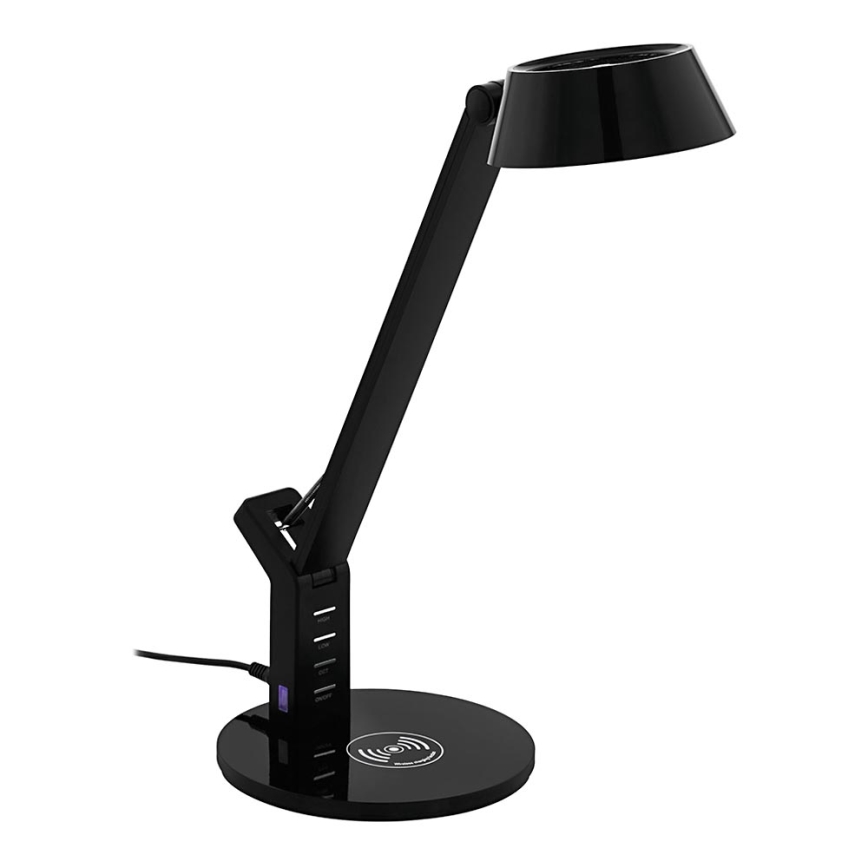 Eglo - LED Hämardatav puutetundlik laualamp juhtmevaba laadimisega LED/4,8W/230V must