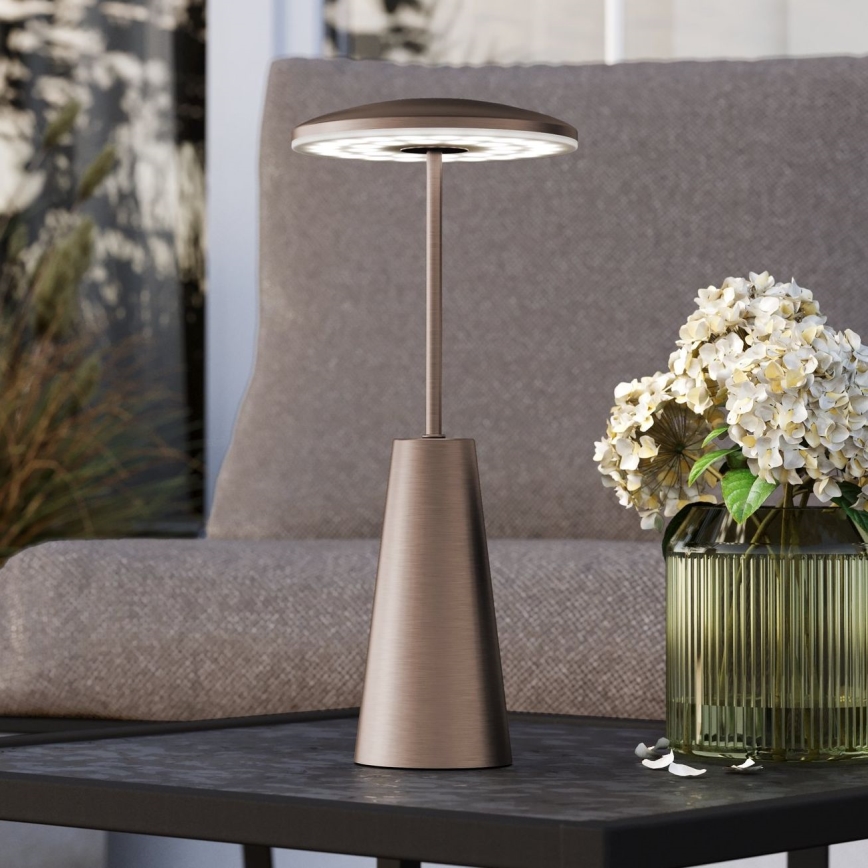 Eglo - LED Hämardatav puutetundlik väli lamp LED/2,8W/5V 2400K/3000K/4000K 5200 mAh IP54 beež