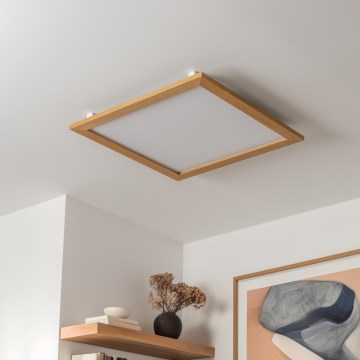 Eglo - LED Hämardatav valguspaneel SALOBRENA-TW WOOD LED/32,5W/230V 2700-6500K 64x64 cm pruun + kaugjuhtimispult