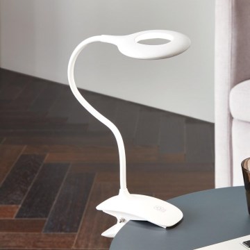 Eglo - LED Hämardatav valgusti klambriga 1xLED/3W/230V 500mAh valge