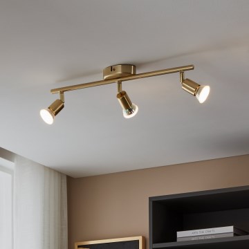 Eglo - LED Kohtvalgusti 3xGU10/2,8W/230V 3000K kuldne