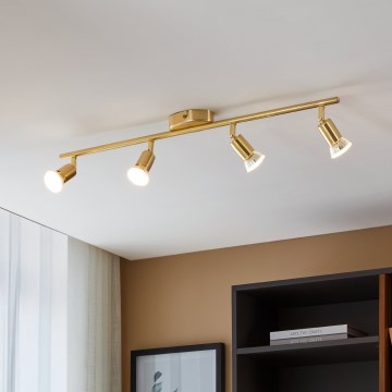 Eglo - LED Kohtvalgusti 4xGU10/2,8W/230V 3000K kuldne