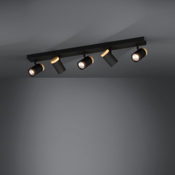Eglo - LED Kohtvalgusti 5xGU10/4,5W/230V 3000K must/pruun