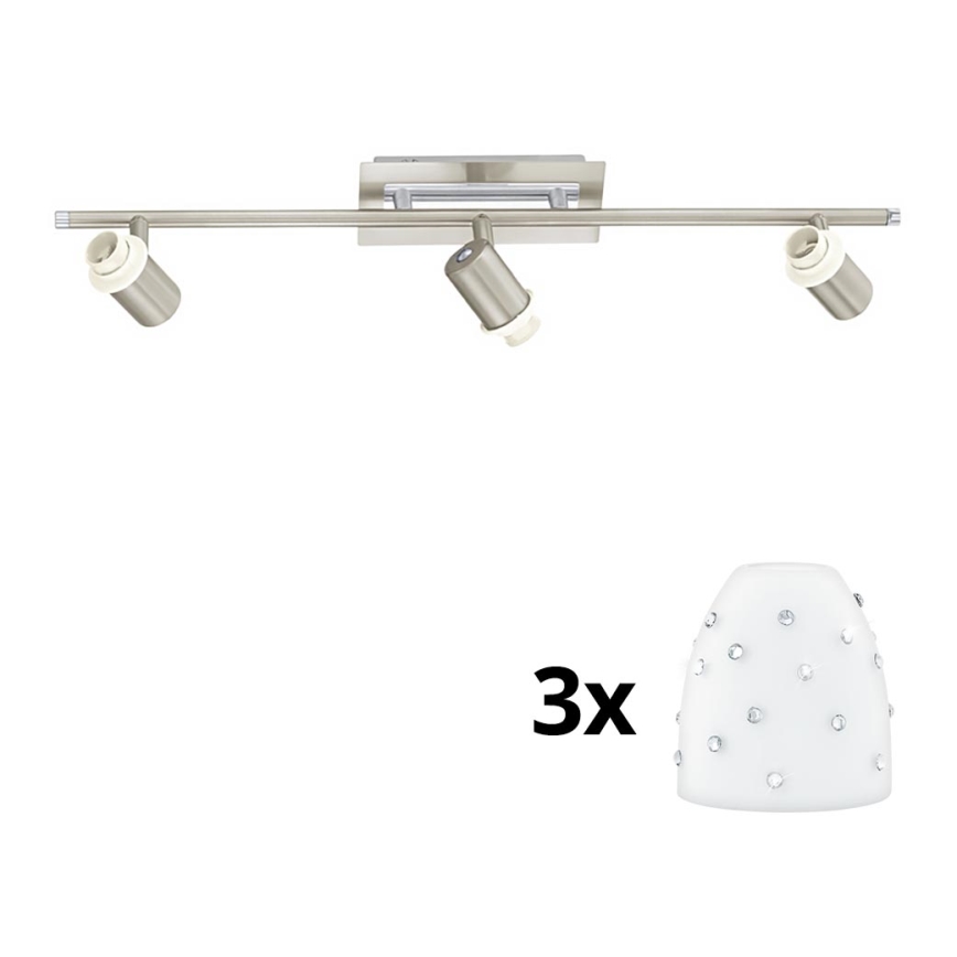 Eglo - LED Kohtvalgusti MY CHOICE 3xE14/40W/230V matt kroom/valge