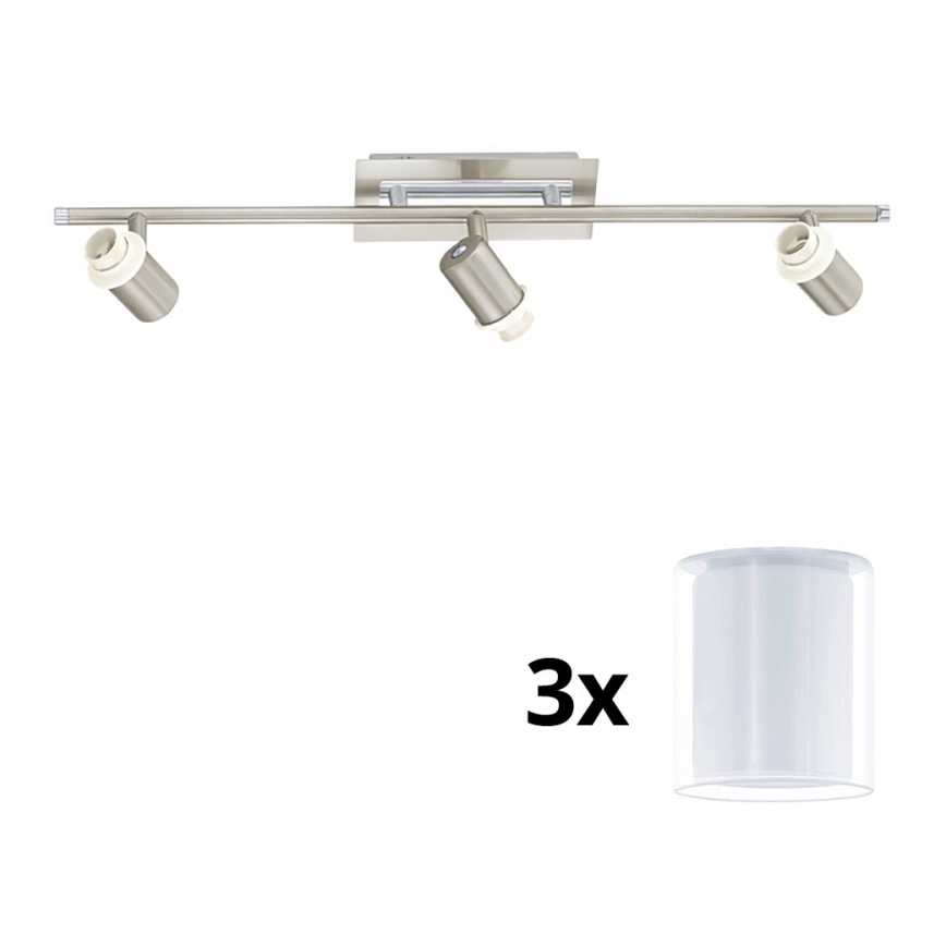 Eglo - LED Kohtvalgusti MY CHOICE 3xE14/40W/230V matt kroom/valge