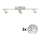 Eglo - LED Kohtvalgusti MY CHOICE 3xE14/40W/230V matt kroom/valge/must