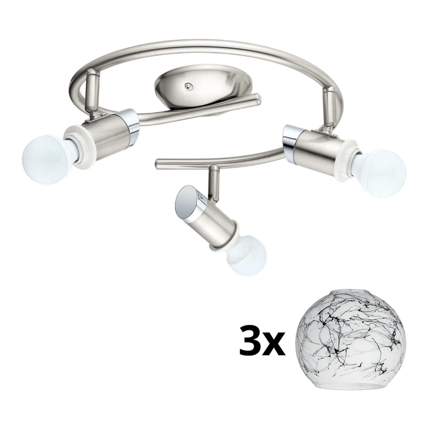 Eglo - LED Kohtvalgusti MY CHOICE 3xE14/4W/230V  matt kroom/valge/must