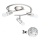 Eglo - LED Kohtvalgusti MY CHOICE 3xE14/4W/230V  matt kroom/valge/must