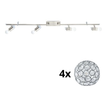 Eglo - LED Kohtvalgusti MY CHOICE 4xE14/4W/230V matt kroom