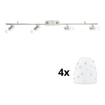 Eglo - LED Kohtvalgusti MY CHOICE 4xE14/4W/230V  matt kroom/valge