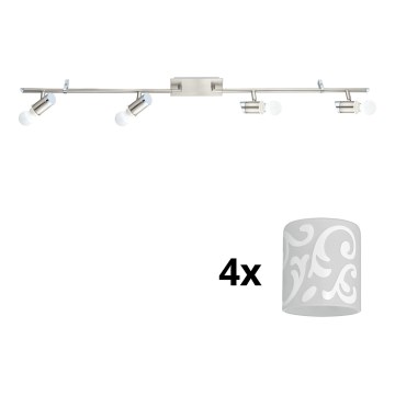 Eglo - LED Kohtvalgusti MY CHOICE 4xE14/4W/230V matt kroom/valge