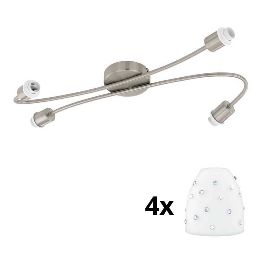 Eglo - LED Kohtvalgusti MY CHOICE 4xE14/4W/230V matt kroom/valge