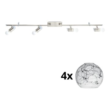 Eglo - LED Kohtvalgusti MY CHOICE 4xE14/4W/230V matt kroom/valge/must