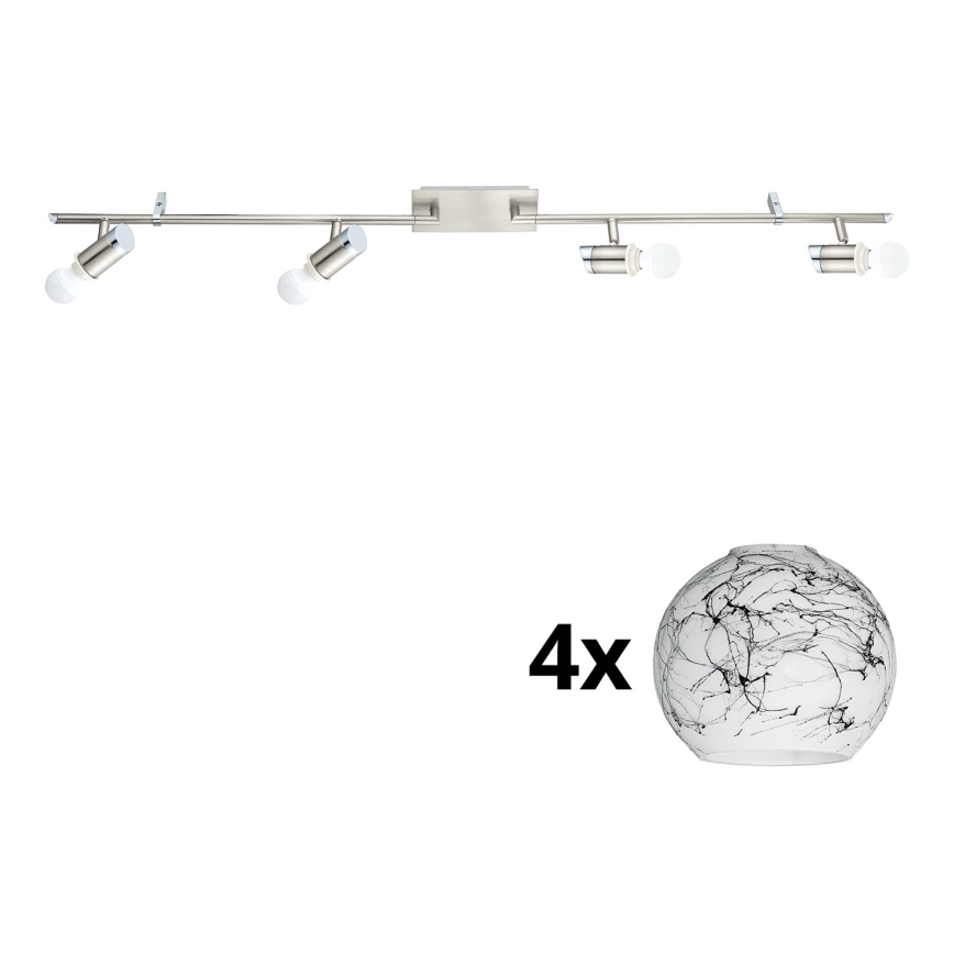 Eglo - LED Kohtvalgusti MY CHOICE 4xE14/4W/230V  matt kroom/valge/must