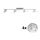 Eglo - LED Kohtvalgusti MY CHOICE 4xE14/4W/230V matt kroom/valge/must