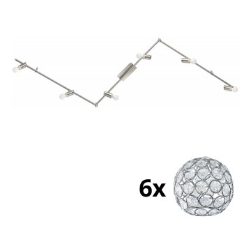 Eglo - LED Kohtvalgusti MY CHOICE 6xE14/4W/230V matt kroom