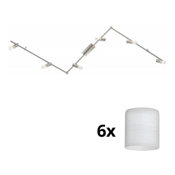 Eglo - LED Kohtvalgusti MY CHOICE 6xE14/4W/230V matt kroom/valge