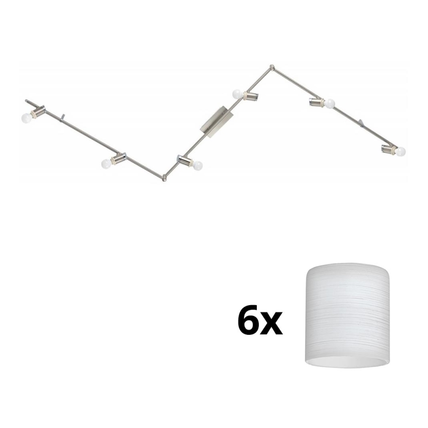 Eglo - LED Kohtvalgusti MY CHOICE 6xE14/4W/230V matt kroom/valge