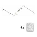 Eglo - LED Kohtvalgusti MY CHOICE 6xE14/4W/230V matt kroom/valge