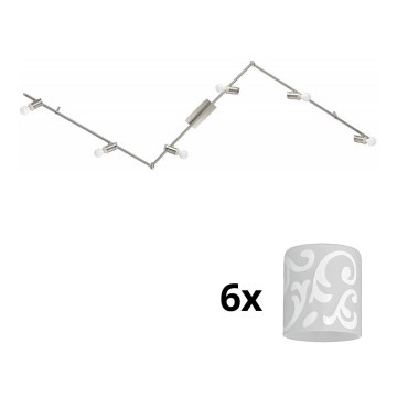 Eglo - LED Kohtvalgusti MY CHOICE 6xE14/4W/230V matt kroom/valge