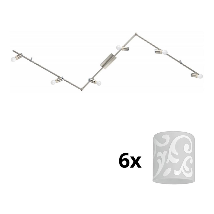 Eglo - LED Kohtvalgusti MY CHOICE 6xE14/4W/230V matt kroom/valge