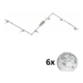 Eglo - LED Kohtvalgusti MY CHOICE 6xE14/4W/230V matt kroom/valge/must