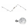 Eglo - LED Kohtvalgusti MY CHOICE 6xE14/4W/230V matt kroom/valge/must