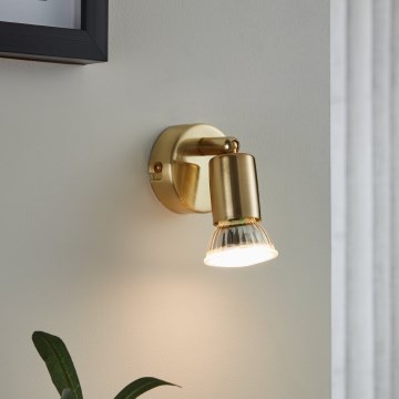 Eglo - LED Kohtvalgusti seinale 1xGU10/2,8W/230V 3000K kuldne