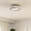 Eglo - LED Laevalgusti 1xLED/14W/230V + 1xLED/8,5W d. 38 cm valge