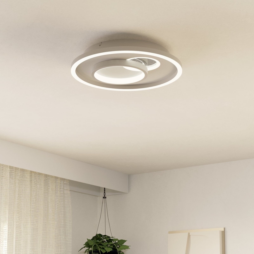 Eglo - LED Laevalgusti 1xLED/14W/230V + 1xLED/8,5W d. 38 cm valge