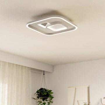 Eglo - LED Laevalgusti 1xLED/16,2W/230V + 1xLED/9,2W 38x38 cm valge