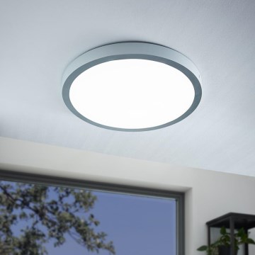 Eglo - LED-laevalgusti 1xLED/25W/230V hõbe ümmargune 4000K