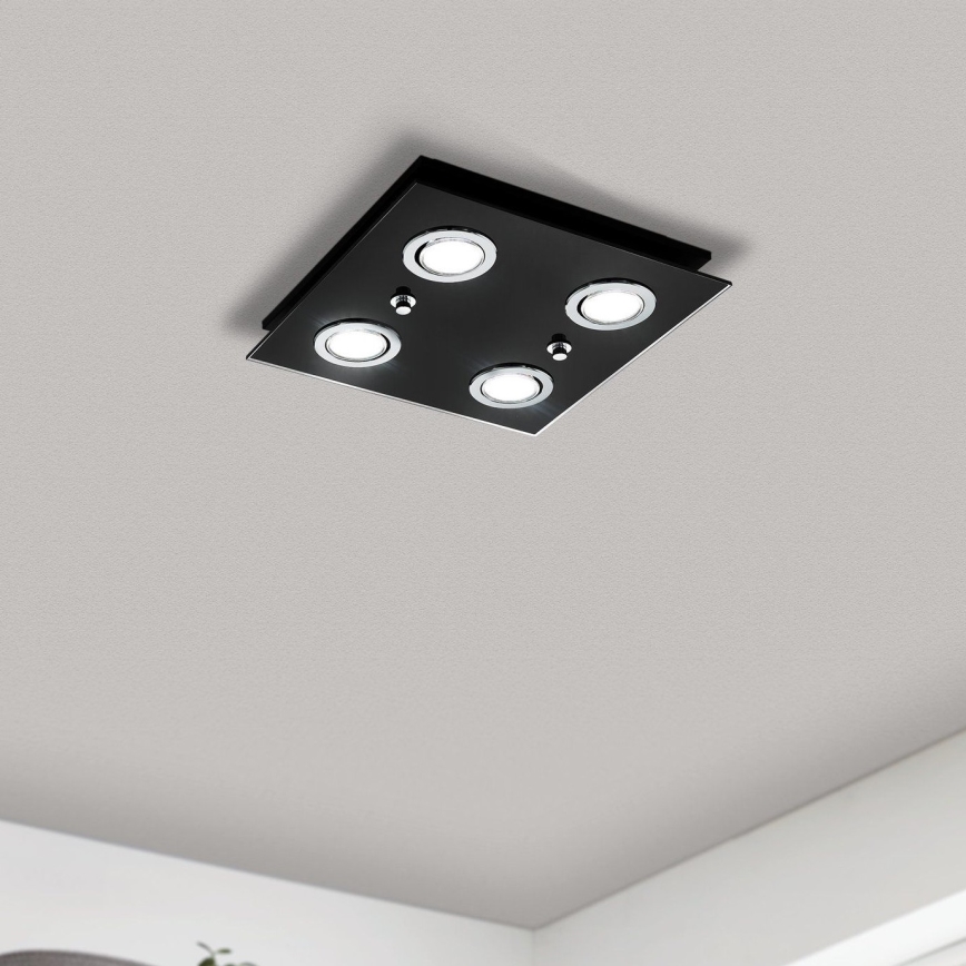 Eglo - LED Laevalgusti 4xGU10/2,8W/230V 3000K must