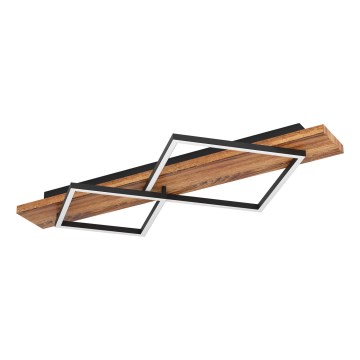 Eglo - LED laevalgusti LED/13W/230V + LED/15W must/pruun