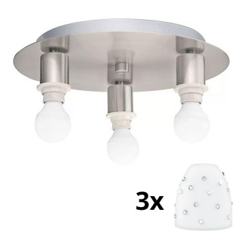 Eglo - LED Laevalgusti MY CHOICE 3xE14/4W/230V matt kroom/valge