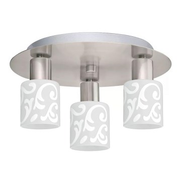 Eglo - LED Laevalgusti MY CHOICE 3xE14/4W/230V matt kroom/valge