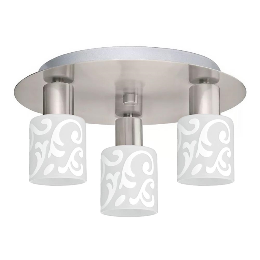 Eglo - LED Laevalgusti MY CHOICE 3xE14/4W/230V matt kroom/valge