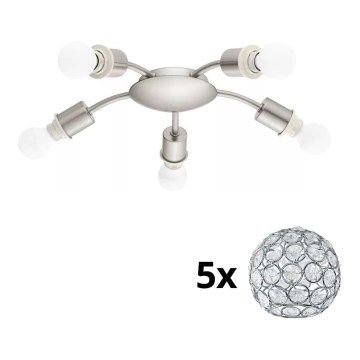 Eglo - LED Laevalgusti MY CHOICE 5xE14/4W/230V  matt kroom