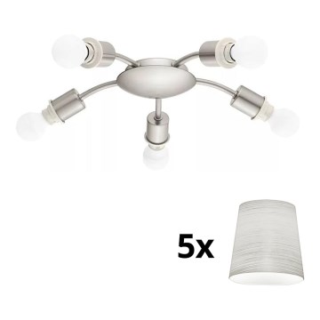 Eglo - LED Laevalgusti MY CHOICE 5xE14/4W/230V  matt kroom/kreemikas