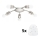 Eglo - LED Laevalgusti MY CHOICE 5xE14/4W/230V  matt kroom/valge