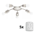 Eglo - LED Laevalgusti MY CHOICE 5xE14/4W/230V  matt kroom/valge