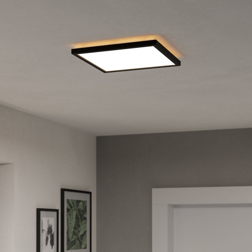 Eglo - LED Laevalgusti vannituppa LED/13,4W/230V 2700/4000/6500K 29x29 cm IP44 must