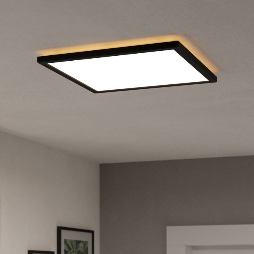 Eglo - LED Laevalgusti vannituppa LED/17,6W/230V 2700/4000/6500K 39x39 cm IP44 must
