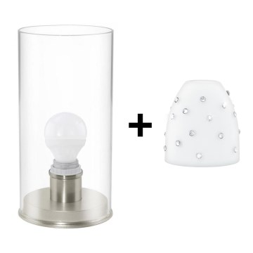 Eglo - LED Laualamp MY CHOICE 1xE14/4W/230V valge/matt kroom