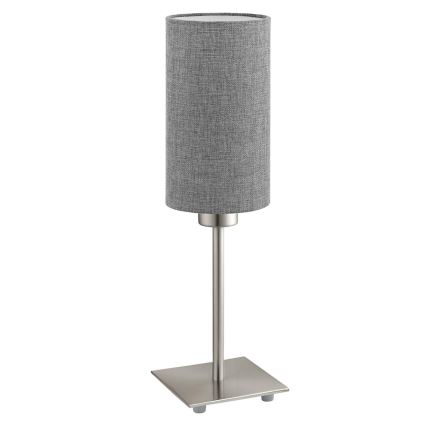 Eglo - LED Laualamp TUNJA 1xE27/60W/230V 26,5 cm matt kroom/hall