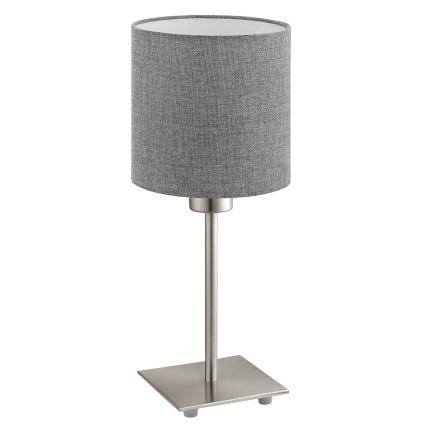 Eglo - LED Laualamp TUNJA 1xE27/60W/230V 26,5 cm matt kroom/hall