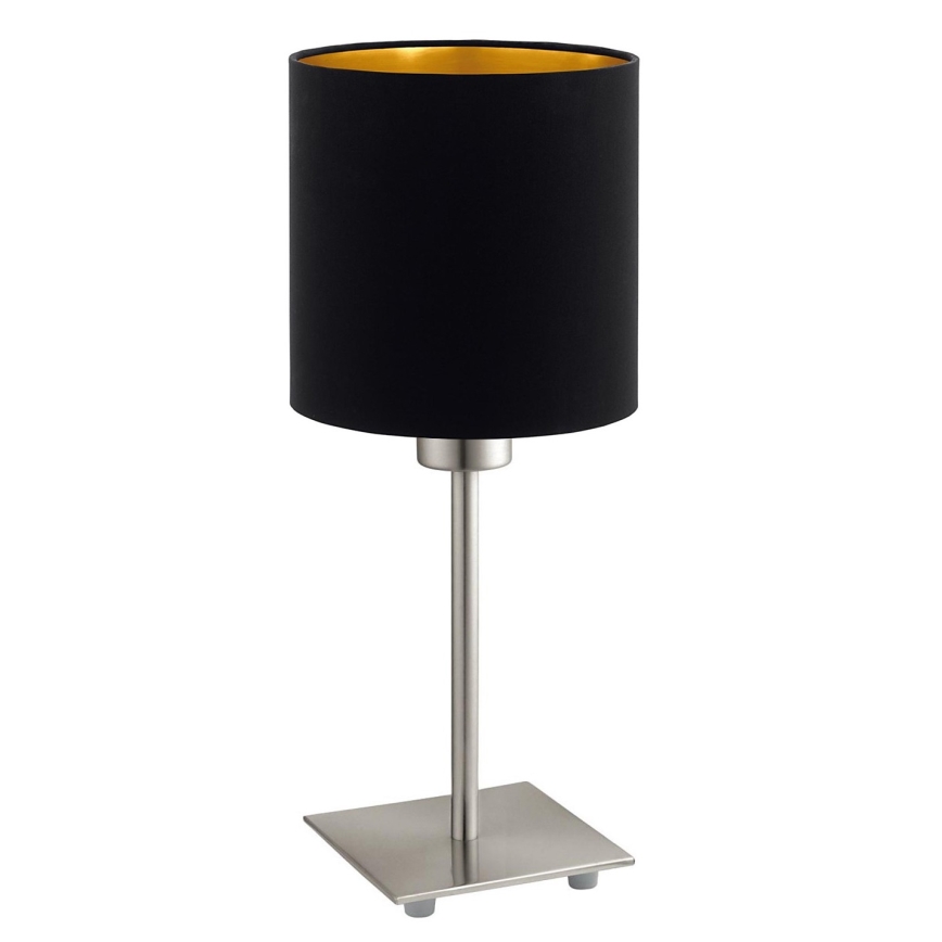 Eglo - LED Laualamp TUNJA 1xE27/60W/230V 26,5 cm matt kroom/must
