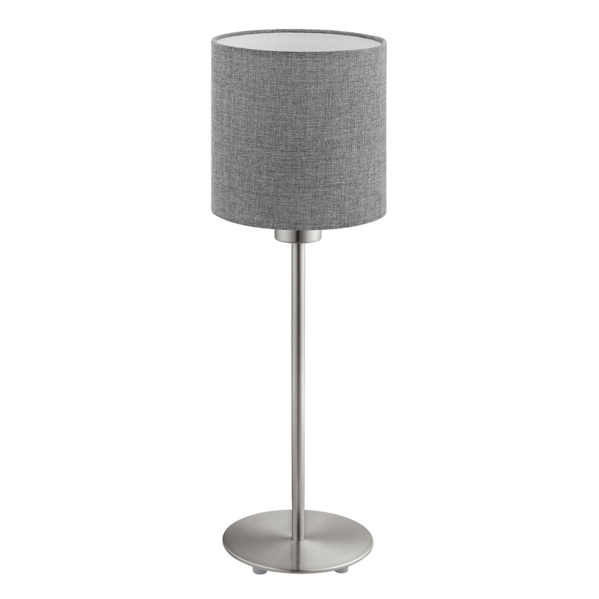 Eglo - LED Laualamp TUNJA 1xE27/60W/230V 38,5 cm matt kroom/hall